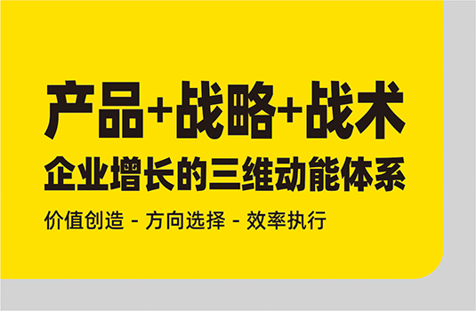 產(chǎn)品、戰(zhàn)略、戰(zhàn)術(shù)——構(gòu)建企業(yè)增長(zhǎng)的三維動(dòng)能體系